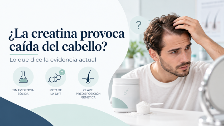 La creatina provoca caída del cabello